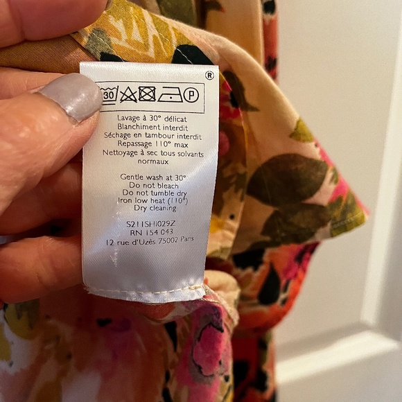 Sezane Floral Ann shirt, Size 34, US Size 2 - Picture 9 of 9